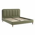 Doppelbett Samt 200x140 cm Grün