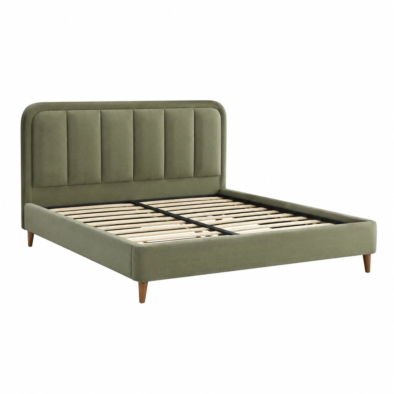 Doppelbett Samt 200x140 cm Grün