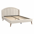Polsterbett Holzrahmen Polyester 200x160cm Beige
