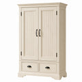 Kleiderschrank Zweitürer Kiefernholz Beige 180cm x 90cm x 50cm