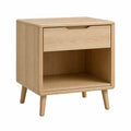 Eichenholz Nachttisch mit Schublade 40x30x50 cm
