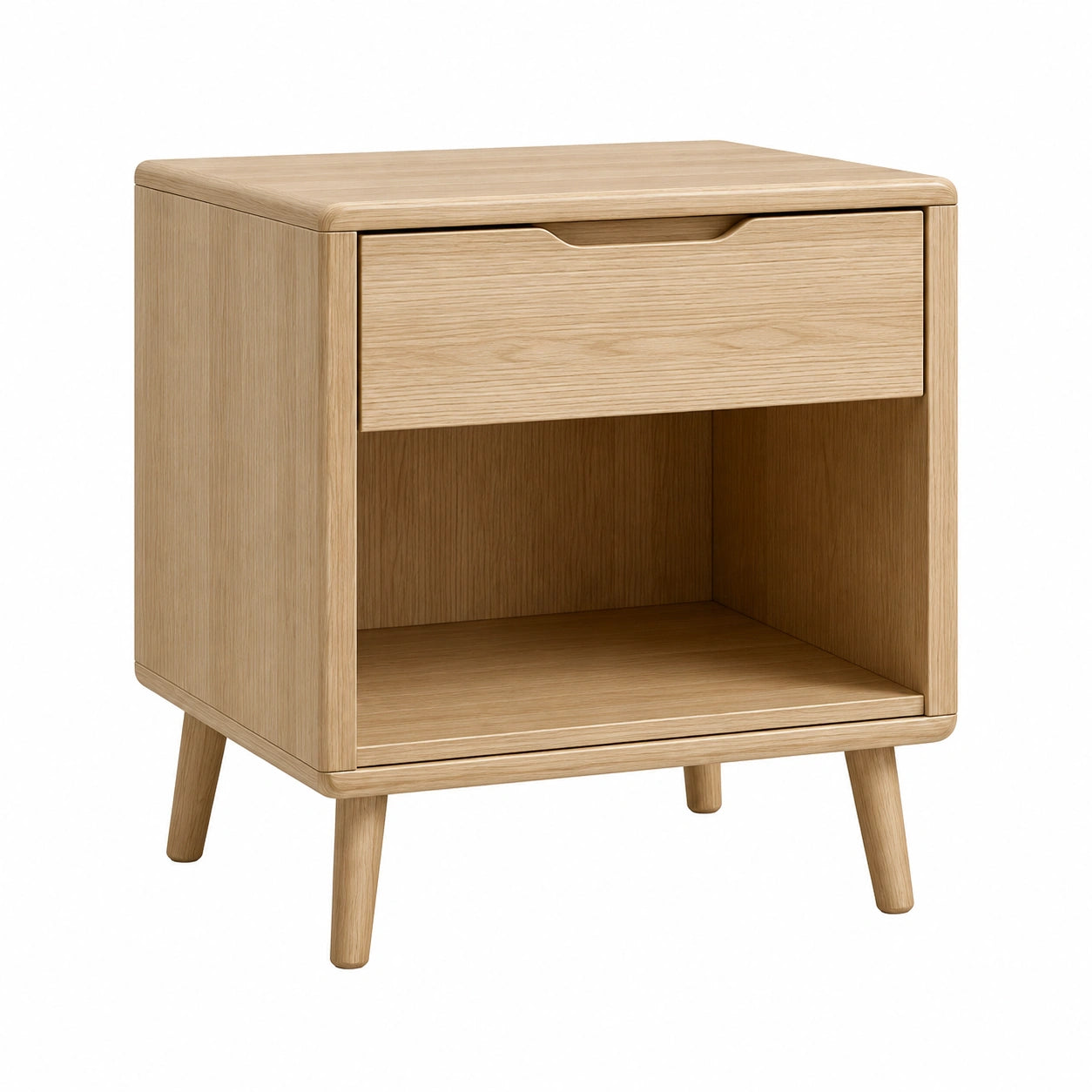 Eichenholz Nachttisch mit Schublade 40x30x50 cm