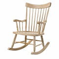 Schaukelstuhl Holz Naturholz Beige